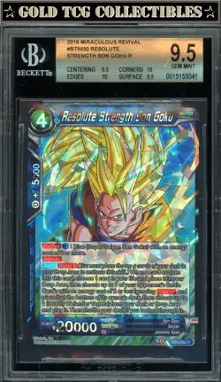 BGS 9.5 ⭐ SS3 Son Goku Miraculous Revival Super Card DBS DBZ Z Heroes - Image 1