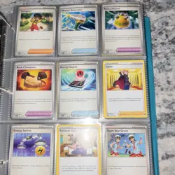 Pokemon TCG Mixed Card Lot Charizard Pikachu Holo Regular Blue Binder Coins - Image 3