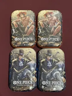 One Piece Card Game - English - Tin Pack Set Vol 2 Factory Sealed Lot Of 4 - Image 1