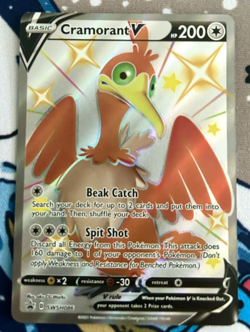 Pokemon Card Cramorant V SWSH086 SWSH Black Star Promo Near Mint - Image 1
