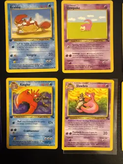 Pokemon Tcg 1st Edition Fossil Cards Lot Non Holo Horsea Slowbro - Image 4