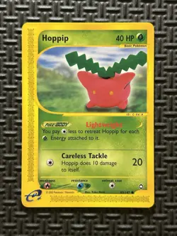 Hoppip Vintage Pokemon TCG E-Reader Card 83/147 Aquapolis Common - Image 1
