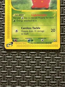 Hoppip Vintage Pokemon TCG E-Reader Card 83/147 Aquapolis Common - Image 5