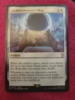 Archaeomancer's Map - 230 - FIC - NM - MTG Magic the Gathering - Image 1