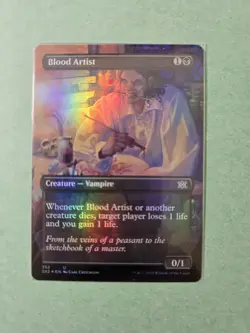 Blood Artist (Borderless) - Foil -Double Masters 2022 (2X2) - NM - MTG - Image 1