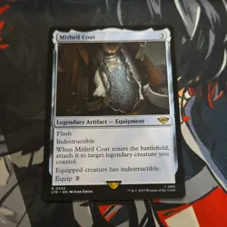 Magic: The Gathering Mithril Coat LOTR Artifact Rare Regular 245 - Image 1