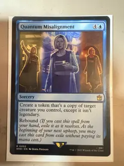 Quantum Misalignment R Universes Beyond: Doctor Who 52 NM MTG Magic TCG - Image 1