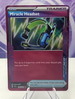 Pokemon TCG, Miracle Headset 183/191 - Surging Sparks - Ace Spec Trainer Card - Image 1