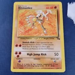 Pokemon Hitmonlee 22/62 Fossil Regular Moderately Played *FREE SHIPPING* - Image 1