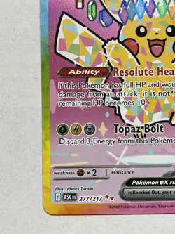 Pokemon Pikachu EX SIR 277/217 Ascended Heroes English - NM “Pinkachu” *IN HAND* - Image 5
