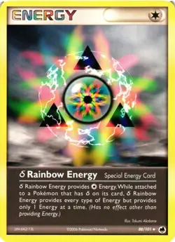 Pokemon TCG Dragon Frontiers 88/101 Delta Rainbow Energy Uncommon VLP - Image 1