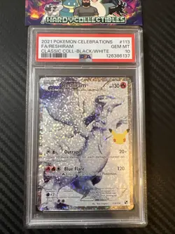 Pokemon TCG Reshiram #113 Celebrations Classic Collection PSA 10 - Image 1