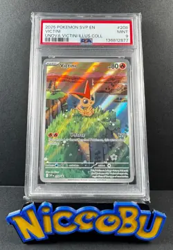 Pokemon Victini SVP 208 Promo PSA 9 from Illustration Collection - fresh grade - Image 1