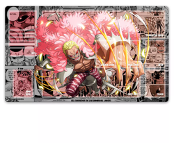 O-P Playmat Doffy Doflamingo Playmat O-PCG Custom Mat Deskmat Mousepad One Piece - Image 1