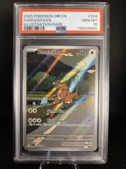 2025 Pokemon TCG Kangaskhan Destined Rivals Illustration Rare 204/182 PSA 10 - Image 1