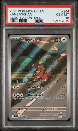2025 Pokemon Destined Rivals Dri En Kangaskhan Illustration Rare #204 PSA 10 Gem - Image 1
