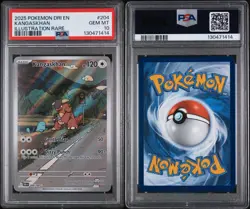 2025 POKEMON DRI EN-DESTINED RIVALS ILLUSTRATION RARE #204 KANGASKHAN PSA 10 - Image 3