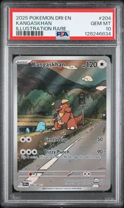 2025 Pokemon TCG Kangaskhan Destined Rivals Illustration Rare 204/182 PSA 10 - Image 1