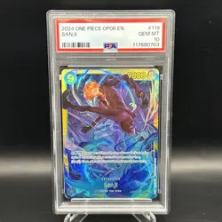 2023 One Piece Wings of The Captain Sanji #OP06-119 PSA 10 ENGLISH - Image 1