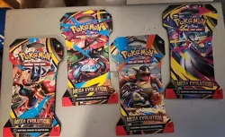 4x Pokemon TCG Mega Evolution Base Set Sleeved Packs BRAND NEW Art Set - Image 1