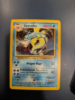 Gyarados Base Set Holo Card 6/102 WOTC 1999-2000 Unlimited Pokemon TCG - Image 2
