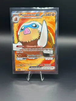 Pokemon TCG | Mamoswine ex 174/159 Sv09: Journey Together Holo Pack Fresh NM+ - Image 1