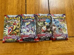 Pokemon Scarlet & Violet Base Set Booster Pack x 4 (ALL PACK ARTS) - SEALED - Image 1