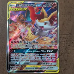 Charizard and Braixen GX SM230 Sun and Moon Black Star Promo NM Pokemon Card - Image 1