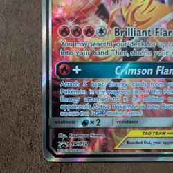 Charizard and Braixen GX SM230 Sun and Moon Black Star Promo NM Pokemon Card - Image 5
