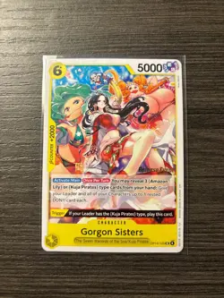 One Piece Gorgon Sisters OP14-105 Release Event Stamped Promo Card - Image 1