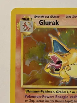 Glurak Charizard German Vintage Pokemon Card Original Rare Holo Base Set - Image 3