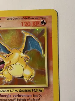 Glurak Charizard German Vintage Pokemon Card Original Rare Holo Base Set - Image 4