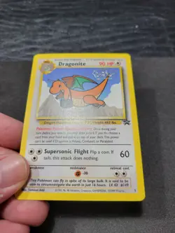 NM 1999 Dragonite WB The First Movie Stamp Black Star Promo 5 Pokemon Card - Image 4