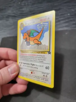 NM 1999 Dragonite WB The First Movie Stamp Black Star Promo 5 Pokemon Card - Image 5