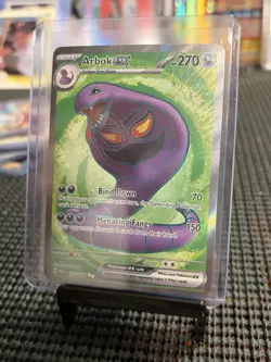 Pokemon TCG Arbok EX Scarlet & Violet Holo Ultra Rare Card 185/165 - Image 1