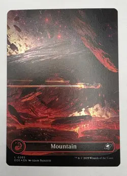 MTG Magic Edge Of Eternities 4 Land Card Lot Mint FOIL Never Played - Image 3