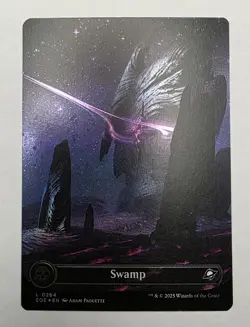 MTG Magic Edge Of Eternities 4 Land Card Lot Mint FOIL Never Played - Image 4