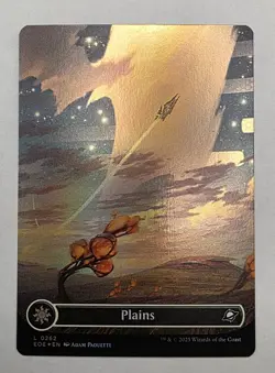 MTG Magic Edge Of Eternities 4 Land Card Lot Mint FOIL Never Played - Image 5