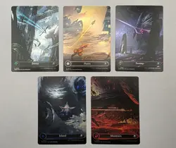 MTG Magic Edge Of Eternities 5 Land Card Lot Mint FOIL Never Played - Image 1