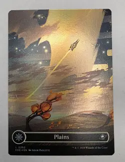 MTG Magic Edge Of Eternities 5 Land Card Lot Mint FOIL Never Played - Image 4