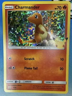 Charmander 9/25 McDonald’s 25th Anniversary Holo Promo Pokemon Card - Image 1