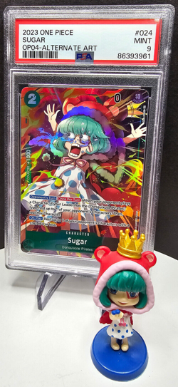 PSA 9 Sugar Alt Art OP04 024 Kingdom Of Intrigue One Piece Card Game English - Image 1
