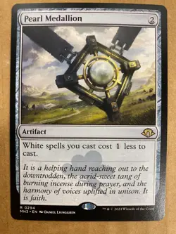 MTG 1x Pearl Medallion # 294 Modern Horizons 3 Magic the Gathering Card x1 NM - Image 1