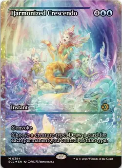 Harmonized Crescendo (0394) (Showcase) (Fracture Foil) Lorwyn Eclipsed Foil - Image 1
