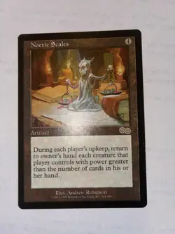 Noetic Scales Urza's Saga MTG Magic the Gathering Card Very LP - Image 1