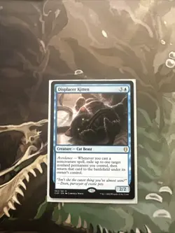 Displacer Kitten Regular Rare Battle for Baldur's Gate NM MTG #63/361 - Image 1