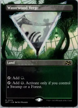 Wastewood Verge (Borderless) from Aetherdrift, #374 in LP condition - Image 1