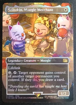 MTG Final Fantasy - Stiltzkin, Moogle Merchant - Chocobo Track Foil Borderless - Image 1