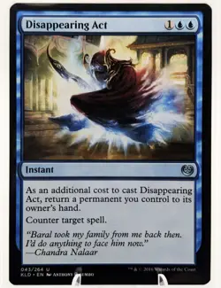Disappearing Act | MTG KLD Kaladesh | Counterspell Instant Bounce EDH | LP - Image 1
