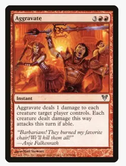 Aggravate | Avacyn Restored AVR | MTG | EDH Commander | Goad Forced Combat | LP - Image 1